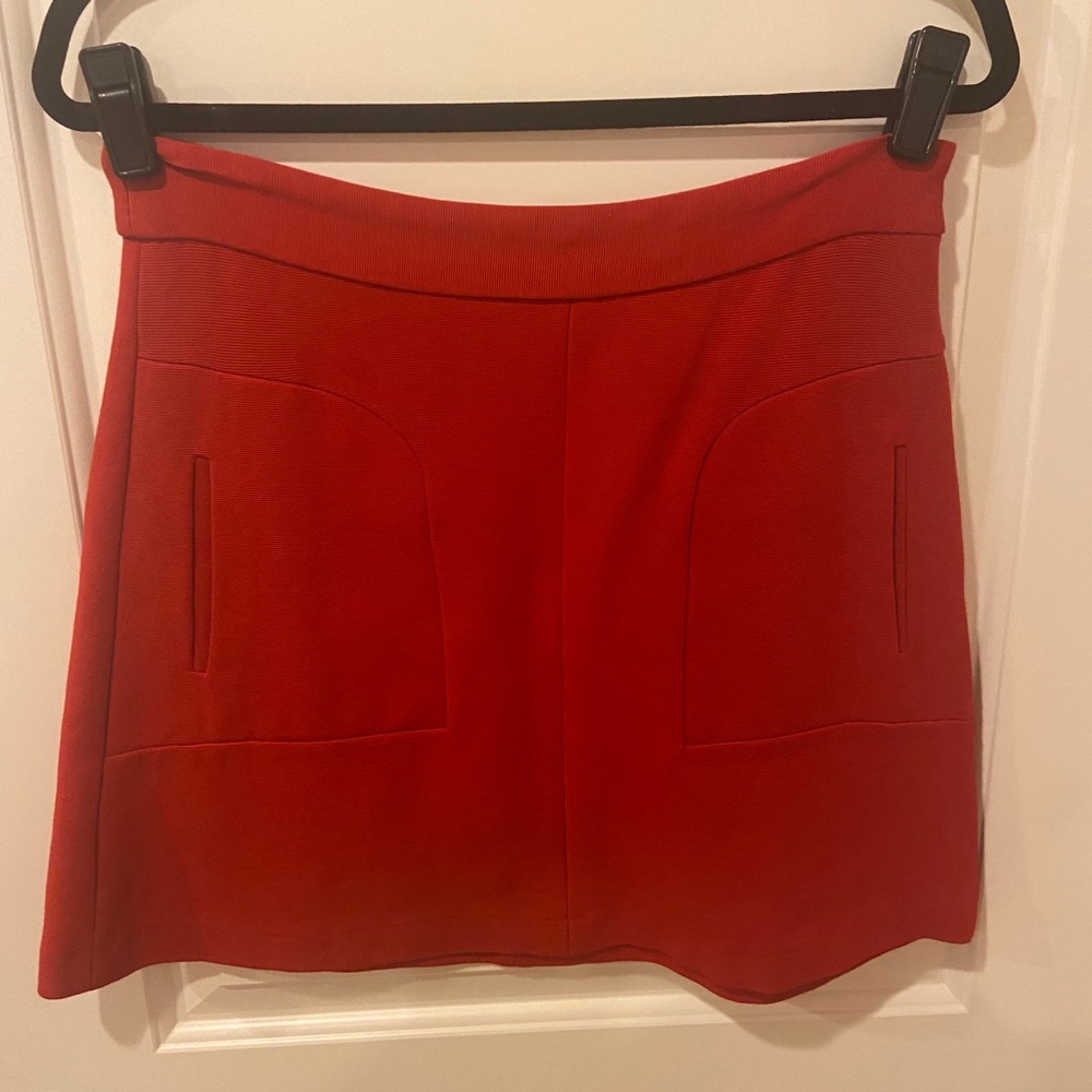 Anthropologie Red Mini Skirt by Maeve - Picture 2 of 3